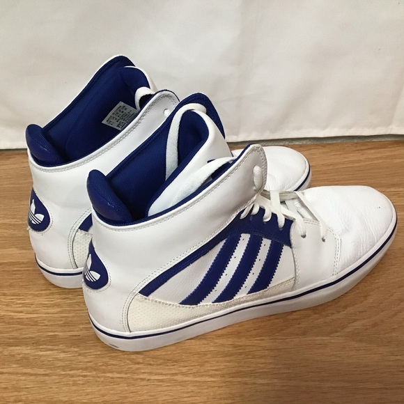 adidas Other - Adidas Mens Striped Hi-Top Sneakers Size 10.5